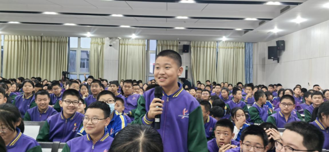 “院士开讲啦”走进石大附中,引爆600名师生科学热情